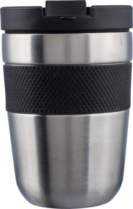 Reisbeker Keith | 300 ml | RVS | Dubbelwandig | Siliconen grip