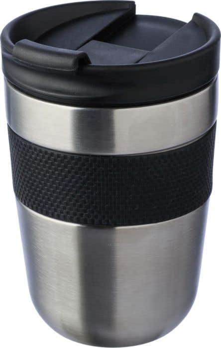 Reisbeker Keith | 300 ml | RVS | Dubbelwandig | Siliconen grip