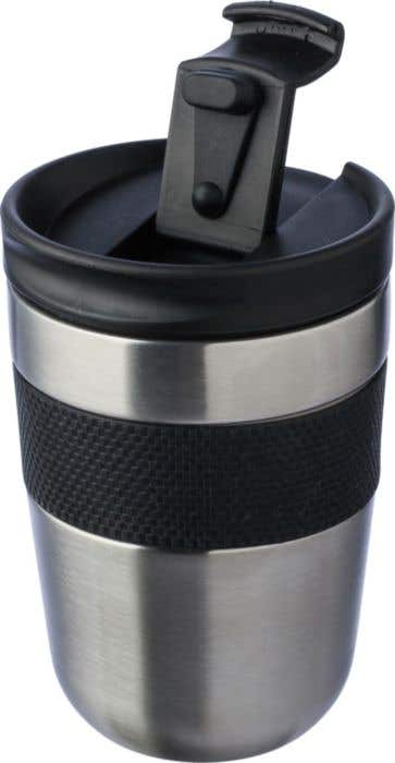 Reisbeker Keith | 300 ml | RVS | Dubbelwandig | Siliconen grip