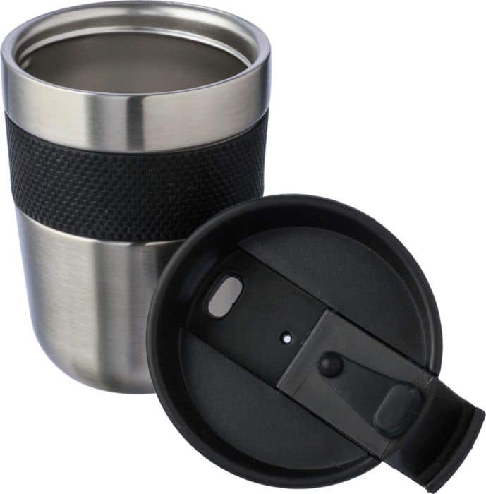 Reisbeker Keith | 300 ml | RVS | Dubbelwandig | Siliconen grip