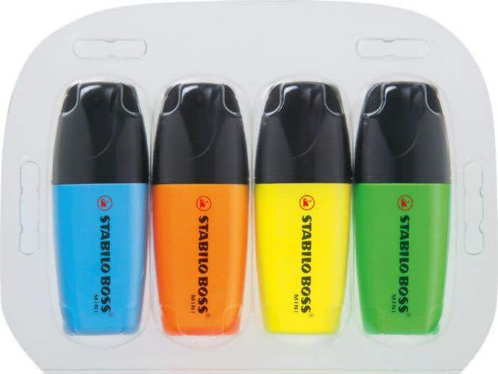 Stabilo Markeerstiften Boss Mini [4 st.]