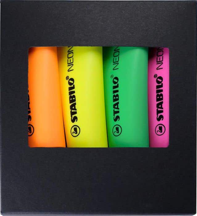 Stabilo Markeerstiften Neon [4 st.]