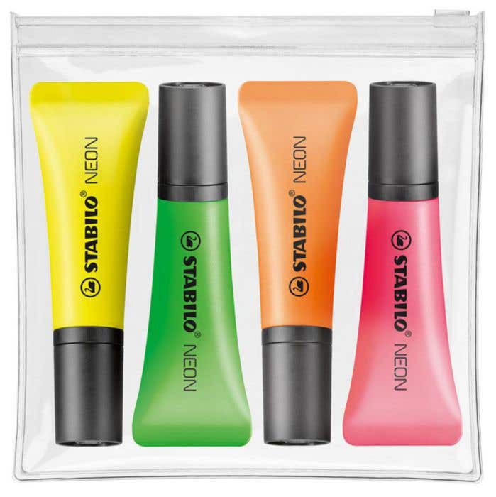 Stabilo Markeerstiften Neon Wallet [4 st.]