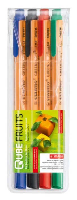 Stabilo Balpennen GREENpoint [4 kleuren]