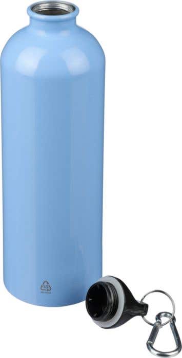 Drinkfles Emeric | 750 ml | Gerecycled RVS | Enkelwandig | Karabijnhaak
