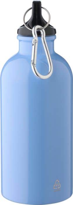 Drinkfles Sable | 400 ml | Gerecycled RVS | Enkelwandig | Karabijnhaak