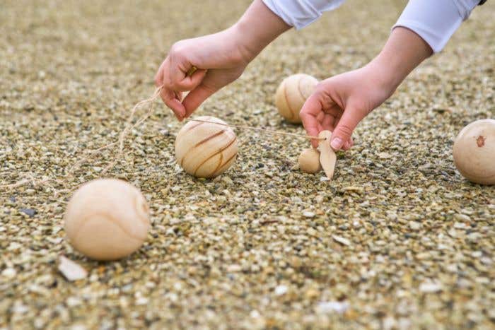 Houten Balspelset Quillian