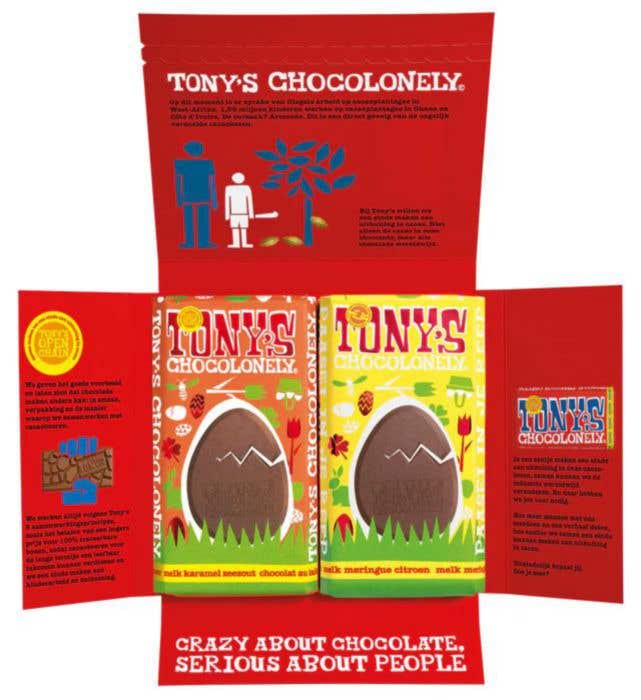 Tony's Chocolonely Giftbox Vroleik Pasen [2 repen]