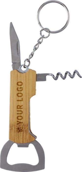 Sleutelhanger Stuart | Multitool | Bamboe | 3-delig
