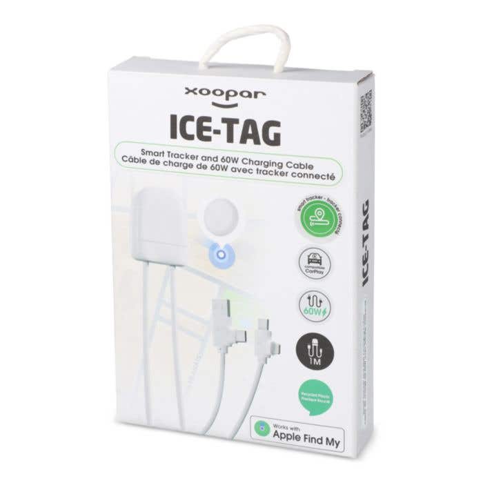 Xoopar Oplaadkabel met Find My-Tracker Ice-Tag