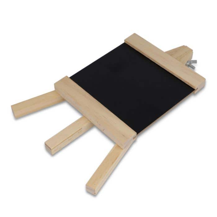 Krijtbord op Ezel Zari