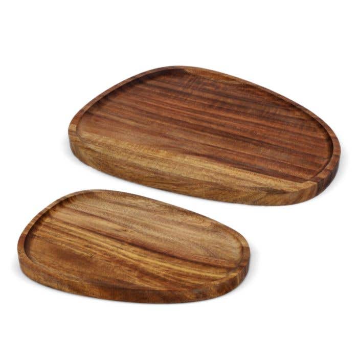 Dienblad set hout [2-delig organisch]