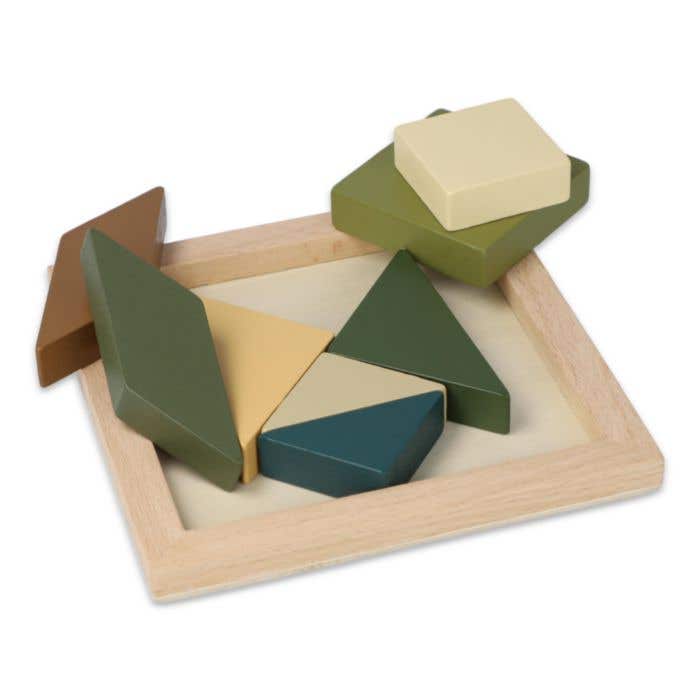 Houten tangram puzzel