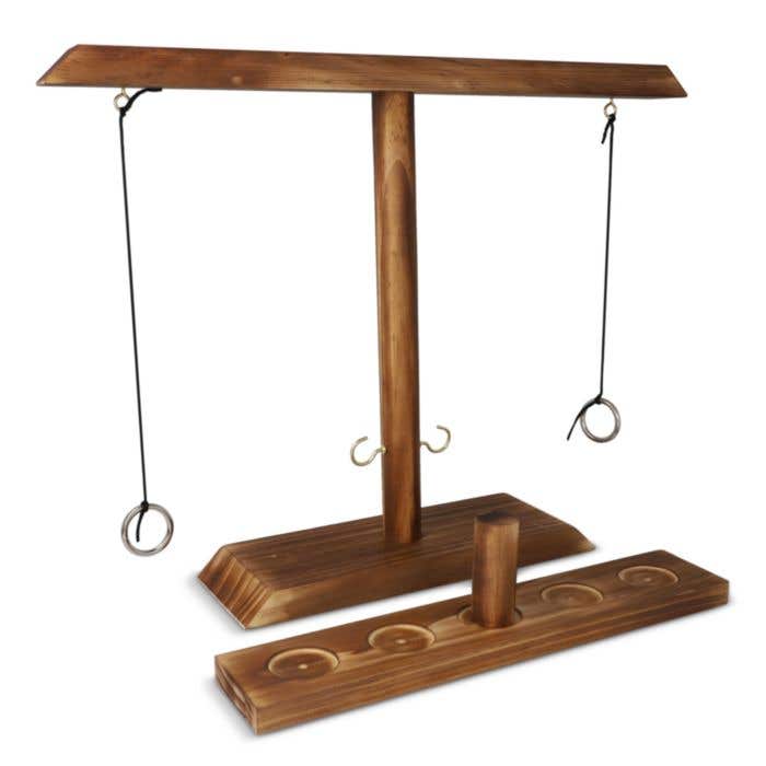 Spellenset Ring Toss houten tafelmodel