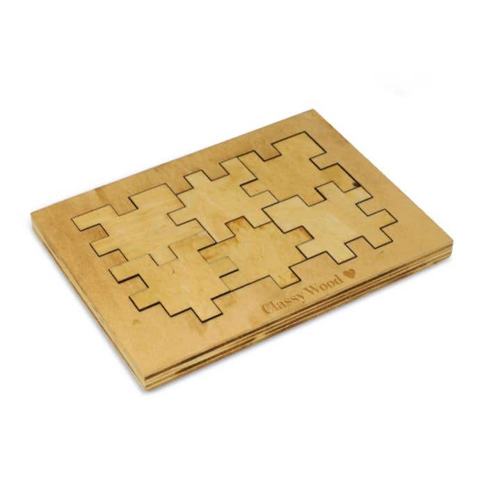 Puzzel kubus van -hout