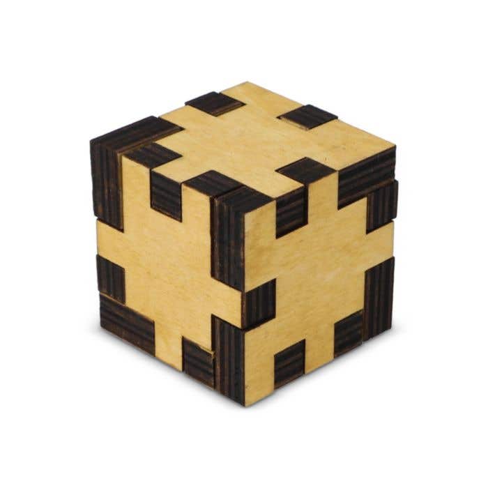 Puzzel kubus van -hout