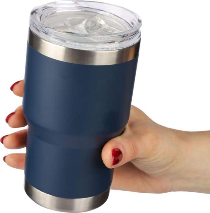 Reisbeker Ayen | 350 ml | Gerecycled RVS | Dubbelwandig | Schuifdeksel