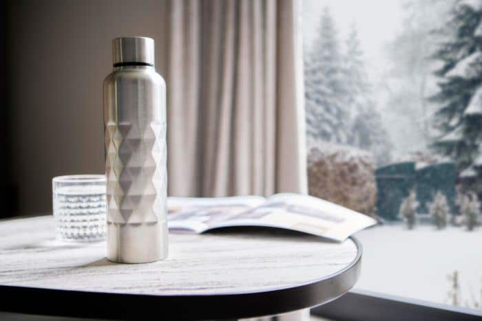 Drinkfles Talin | 800 ml | Gerecycled RVS | Diamandpatroon