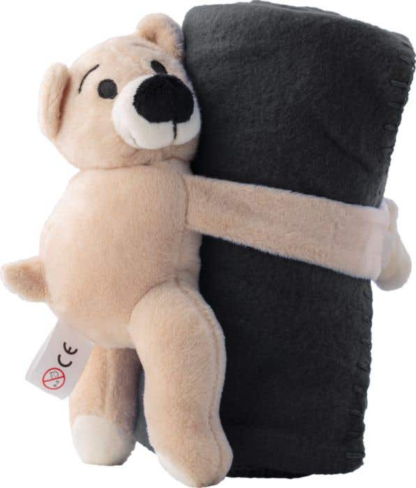 Knuffelbeer met fleecedeken Danny