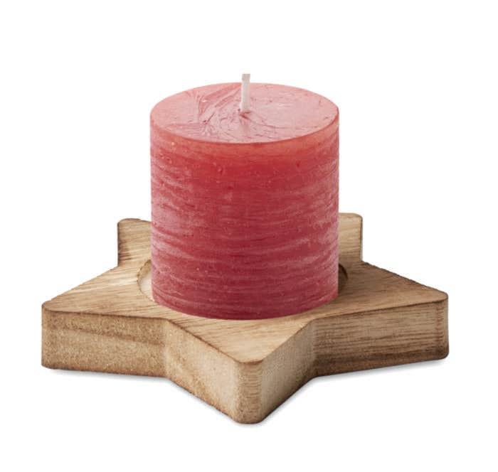 Houten Geurkaars Lotus