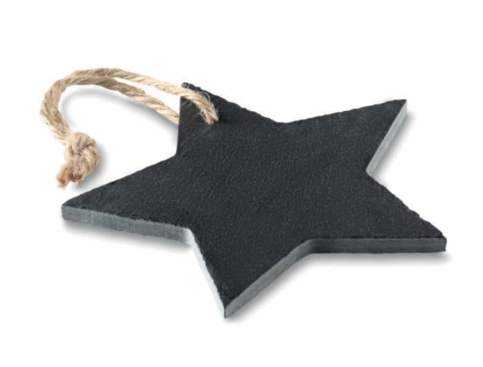 Leisteen Kerstornament Slatestar