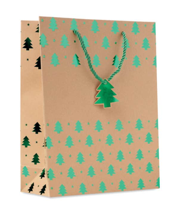 Kraftpapieren Geschenktas Sparkle