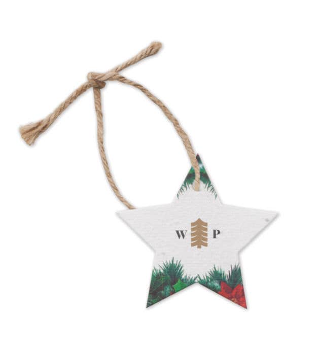 Zaadpapier Kerstornament Starseed