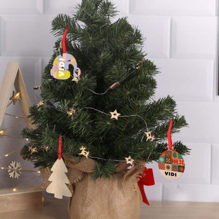 Houten Kerstornament Clixar