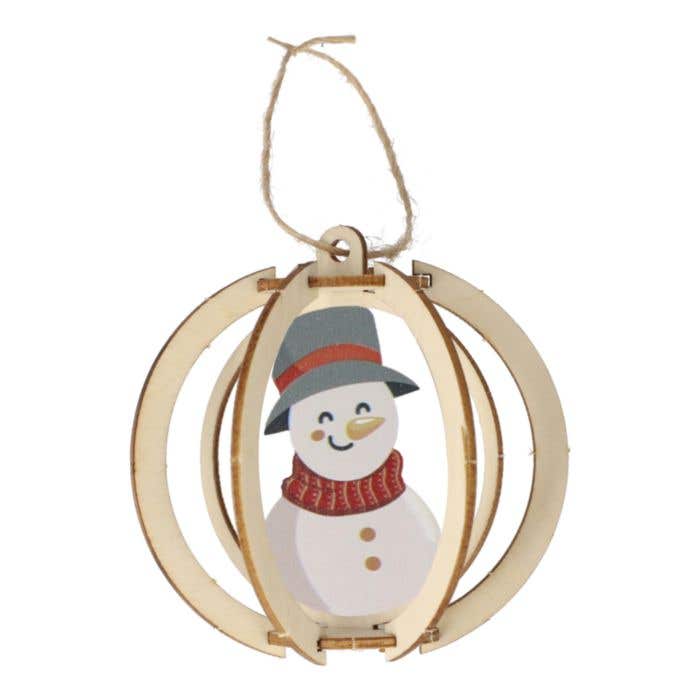 Houten Kerstornamenten Evelien [3-delig]