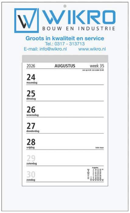 Weekblokkalender Full Colour Luxe