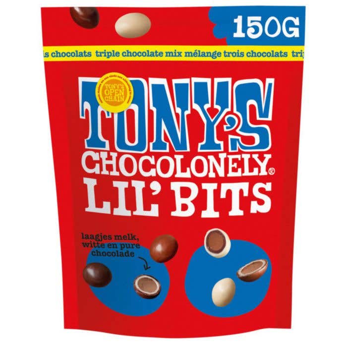 Tony's Chocolonely Lil'Bits Triple Chocolade Mix [150 gram]