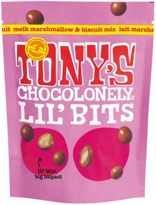 Tony's Chocolonely Lil'Bits Melk Marshmallow Biscuit [150 gram]