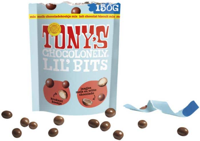 Tony's Chocolonely Chocolademix Lil'Bits Melk & Wit Chocoladekoekje [150 gram]