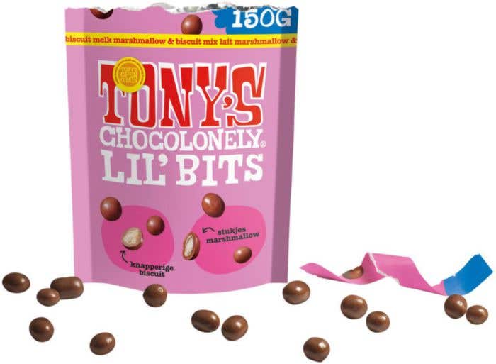 Tony's Chocolonely Lil'Bits Melk Marshmallow Biscuit [150 gram]