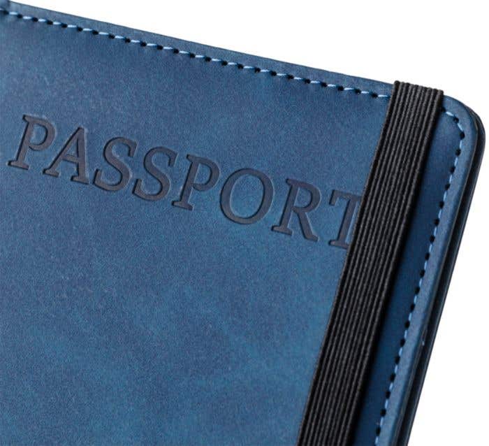 Gerecyclede Paspoorthouder en Bagagelabel Zina [2-delig]