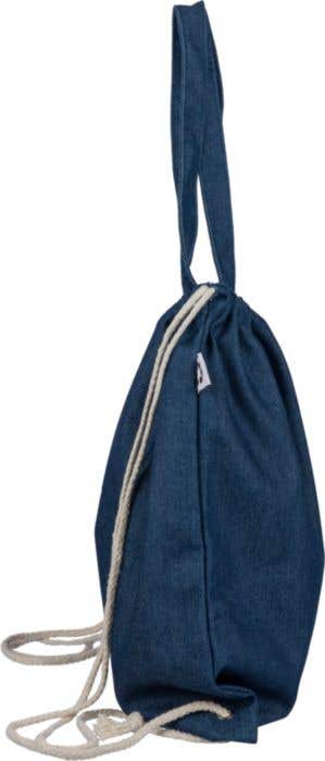 Gerecyclede Denim Trekkoord Rugzak Nadia