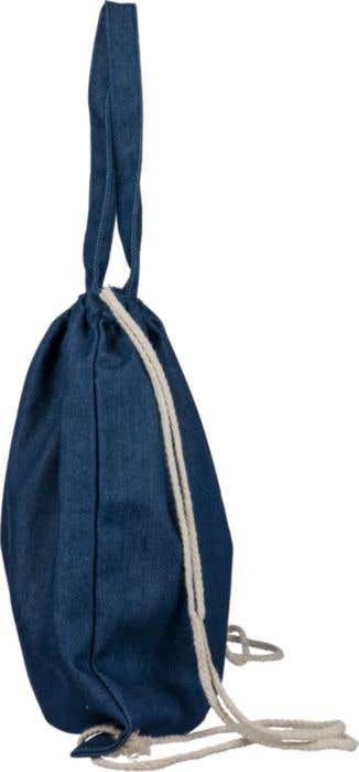 Gerecyclede Denim Trekkoord Rugzak Nadia