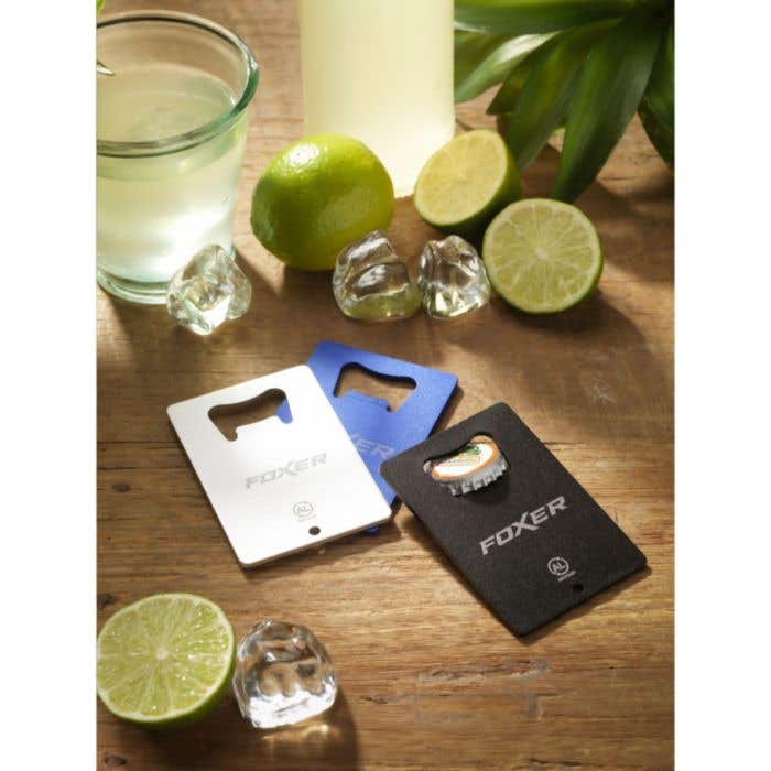 Flesopener | Gerecycled aluminium | Creditcardformaat