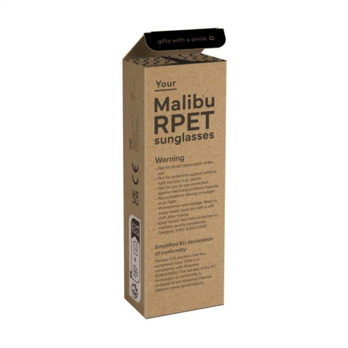 Zonnebril Malibu | UV 400 | Zwart, wit of donkerblauw