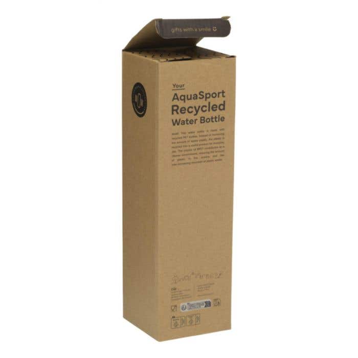 Drinkfles | Gerecycled | 1 l | Met rietje