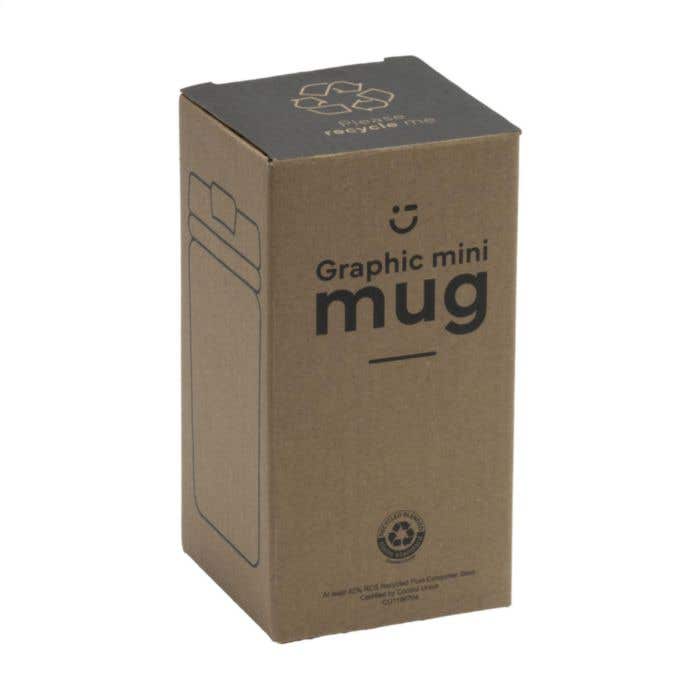 Thermosbeker Graphic Mini | RVS | 250 ml | Diamantpatroon
