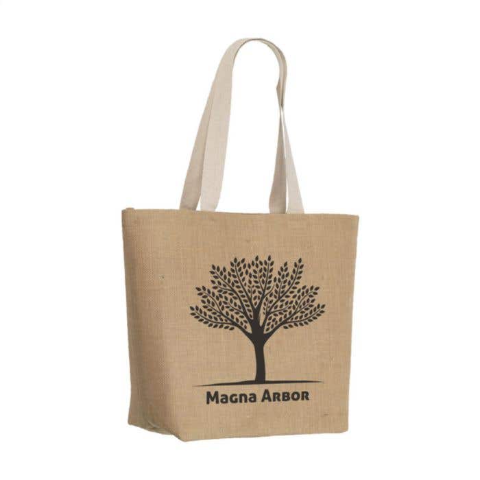 Draagtas | Jute | Gelamineerd | 25 l