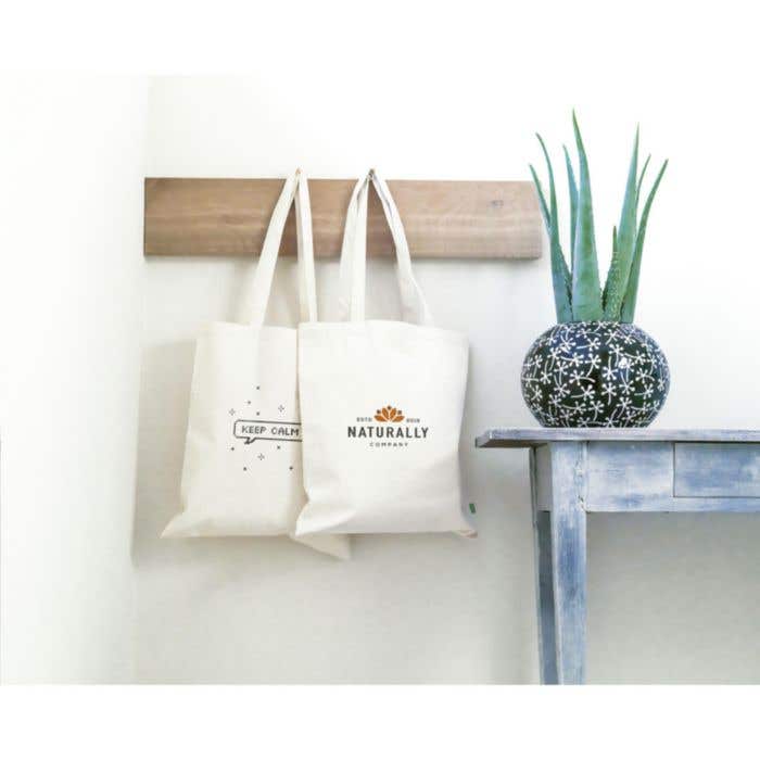 Draagtas Organic | 8 L | Canvas | 320 g/m² | Lange hengsels