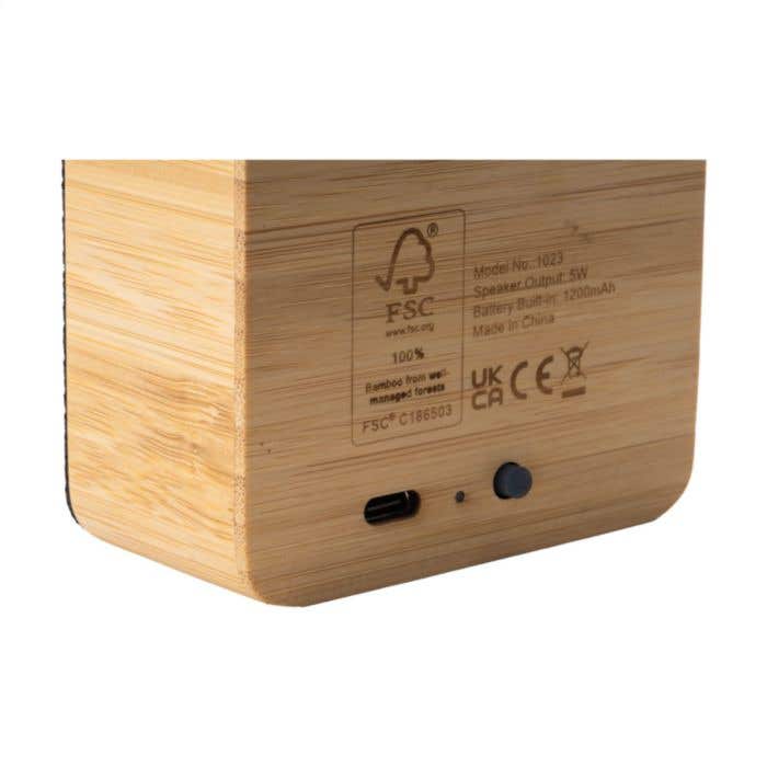 Bluetoothspeaker | Bamboe | 5W | 6 uur speelduur