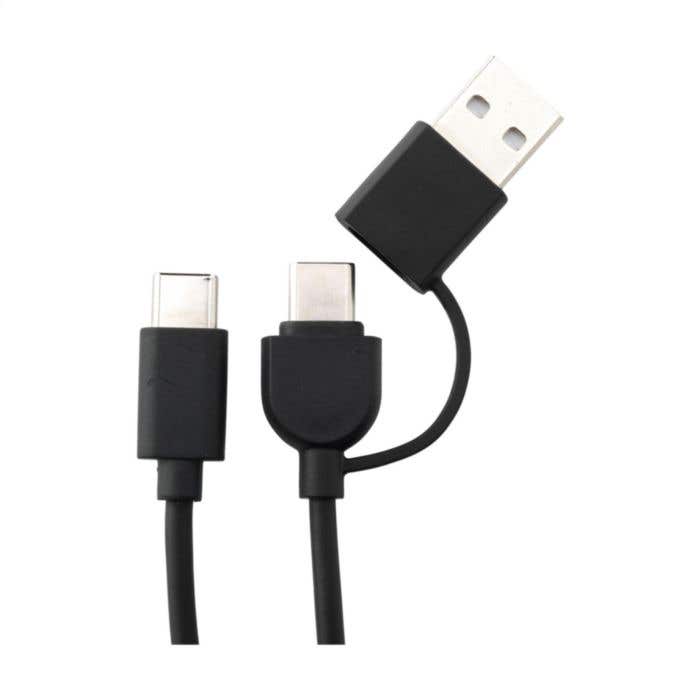 Draadloze oplader 3-in-1 | Gerecycled | Opvouwbaar