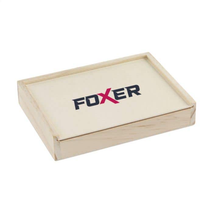 Speelkaarten | Gerecycled | Dubbel spel | Houten kistje