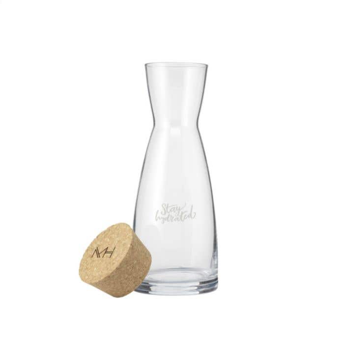 Karaf | Glas | Kurken dop | 1 l