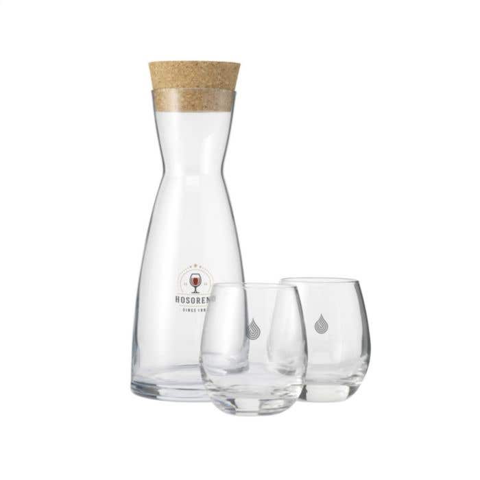 Karaf | Glas | Kurken dop | 1 l