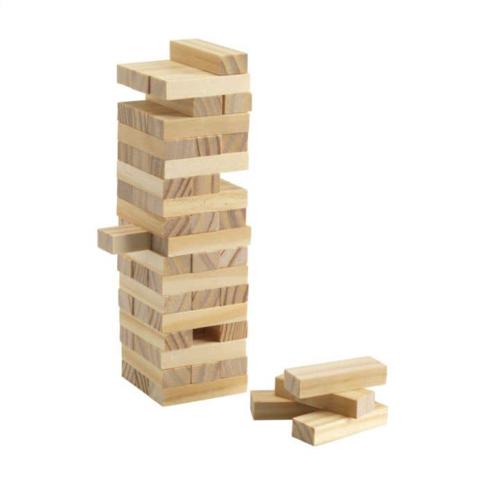 Knikkerbaan | Hout | 35 onderdelen | Met katoenen zak