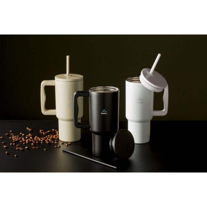 Drinkbeker | Gerecycled RVS | 900 ml | Dubbelwandig
